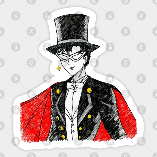 Tuxedo Mask Sticker by dibujosbymari